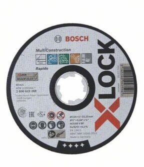 CUTTING DISC BOSCH X-LOCK MULTI MATERIAL 125X1X22,23-2608619269