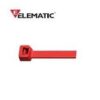 CABLE TIES RED 140X3.5mm ELEMATIC -100PCS.