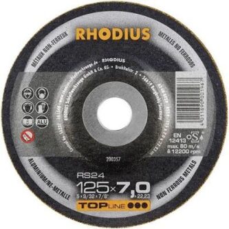 FIBER DISC RHODIOUS  STEEL Φ125Χ7 RS24