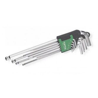 EXTRA LONG TYPE BALL POINT HEX KEY WRENCH 1-10mm 9PCS GAAL0917