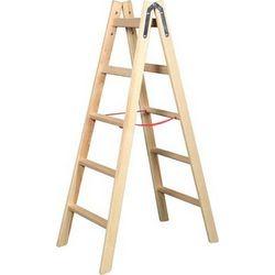 WOODEN LADDER DOUBLE 2.25m