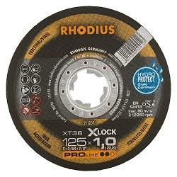 FIBER DISC RHODIUS ΙΝΟΧ Φ125x1.0 ΧΤ100 X-LOCK